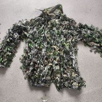 Bionic Maple Leaf Ghillie Suit Cloak 3D Leaf Breathable Stealth for Hunting Airsoft Outdoor Traje Ghillie Camouflage