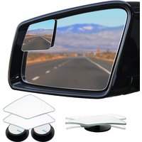 Car frameless diamond blind spot rearview mirror, 360 ° adjustable convex rearview mirror, high-definition wide-angle reversing