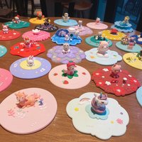 Reusable Food-grade Silicone Cup Cover Drinking Cup Cover Cute Cartoon Dustproof Universal Cup Cover Coffee Cup Cover