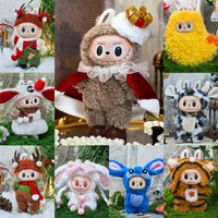 Clothes for Labubu Mart Cute Doll Clothes Cockroach Clothing Fried Shrimp Outfit Cartoon Costumes Suit Diy Accessories Outfit