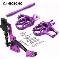 AliExpress NICECNC For Surron light bee X S Segway X160 X260 2017-2024 Electric Bike Hydraulic Rear Foot Brake & FootPegs Support Brace & Footrests