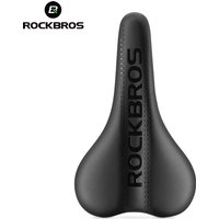 ROCKBROS Bicycle Saddle Comfortable Cycling Cushion Shock Absorption Wear-Resistant Bike Saddle PU Leather Breathable Cushion