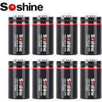 Soshine CR2 15266 300mAh Rechargeable Battery Smart LiFePo4 Charger 3.2V 300mAh LiFePo4 Battery for Rangefinders Smoke Alarms