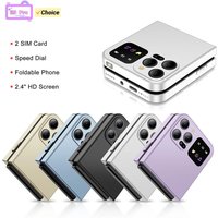 i15 Pro Flip 2G Phone 2.4inches MTK GSM Cellphone Dual SIM Camera Torch Bluetooth Type-C 1300mAh Multi-color Mobile Phone