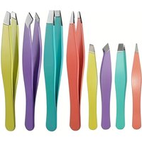 Best3.7Inch Tweezers Set - Professional stainless steel eyebrow tweezers - Precise removal of facial hair、Debris and ingested ha