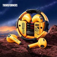 Transformers TF-T23 TWS Wireless Earphones HiFi Stereo Sound Earbuds Dual Mode Low Latency HD Call Music Game Headphones