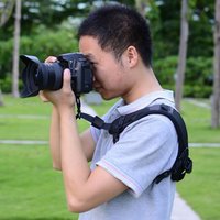 Camera Sling Strap with Safety Tether Padded Neck Wrist Strap Adjustable and Comfortable Shoulder Belt for DSLR for SLR Camera