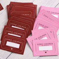 10Pcs/20Pcs Scratch-Off Love Coupons Couple Scratch Off Cards Valentine's Day Wedding Anniversary Creative Gifts