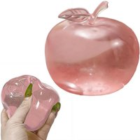 Squishy Green Apple Stress Ball Soft Fidget Sensory Toy Slow Rebound Squeeze Toy for Adults Birthday Gift Relieve Stress