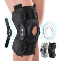 Hinged Knee Brace with Side Stabilizers & Patella Gel Pads Knee Pain for Men Women Meniscus Tear Acl Mcl Injury Recovery