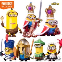 BLOKEES Minions Building Block Cool Edition First Play Cute Celebration KING BOB Stuart Splicing Model Decorative Toy Gift
