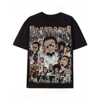 Boondocks Graphic Tee Cotton Breathable T-Shirt with Vibrant Character Print Ideal Gift for Culture Enthusiasts Summer T-shirt