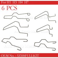 6Pcs For H1 H3 H4 H7 Metal Headlight Bulb Spring Clips Car Headlamp Light Bulb Retainer Spring Clips Buckles 5ZHSFULLKIT