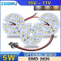 5W High Bright LED Chip Bead 15V-17V Lights Board Bulb Round Light Source 40MM For DIY Bulb Circular Transformation Light Source