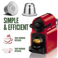 iCafilas Refillabe Coffee Capsule For Nespresso Stainless Steel Coffee Filters Crema