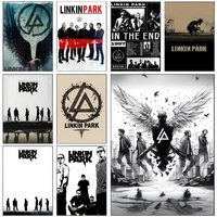 L-Linkin BAND Park SINGER Poster Self-adhesive Art Waterproof Paper Sticker Coffee House Wall Decor
