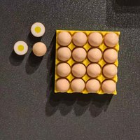 Egg Fridge Magnets Set Cute 3D Simulation Egg Tray Fridge Sticker Creative Magnet Refrigerator Decoration for Kitchen Home Decor