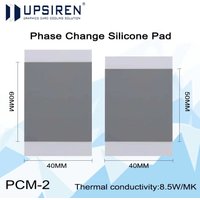 UPSIREN PCM-1PCM-2 8.5W/mk Solid Silicone Grease Phase Change Silicone Pad For GPU CPU Laptop Cooling 40x60 Thermal Silicone Pad