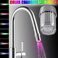 3-Color LED Temperature Sensing Faucet Aerator, Water Saving Tap Nozzle for Kitchen & Bathroom