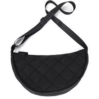 Fashion Quilted Hobos Shoulder Bag Women's Large Capacity Nylon Crossbody Bags Ladies Travel Underarm Handbags Female Tote Purse