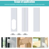 Air Conditioner Exhaust Hose Vent Kit Portable Mobile AC Vent Hose Baffle Set Lightweight Accessories for Sliding Window