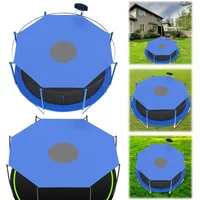 6/8/10ft Trampoline Cover Anti-UV Waterproof Trampoline Shade Cover Sunshade Roof Accessories for Outdoor Backyard Playground