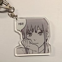 Chainsaw Man Anime KeyChain Women Key Chain for Men Key Ring Acrylic Car Keyring Party Pendant Japan Cos Girls Gift
