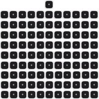 50/100pcs4x4cm EMS TENS Electrode Pads Gel for Acupuncture Physiotherapy Massage Device Pulse Muscle Stimulator Massager Sticker