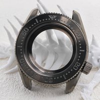 SPB185 Watch Case Dia 42mm Gun Grey Stainless Steel Sapphire Glass 20ATM Waterproof Fit NH35 NH36 4R 7S Movement NH35 Watch Case
