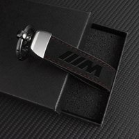 Suede Leather Car Emblem Keyring Key Chain For Bmw M E46 E90 E39 E60 E36 E30 E61 E91 E92 E93 E87 F10 F20 F30 X5 E70 E53 G30