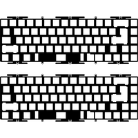 Tofu60 Tofu65 Positioning Plate for Mechanical Keyboard PC PP POM FR4 Aluminium Carbon Brass Plate Custom Keyboard Accessories