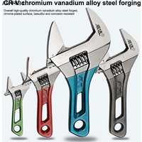 【G31】4/5/6/8 Inch Short Handle Adjustable Wrench Portable Mini Large Opening Monkey Spanner Household Wrench Tools