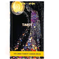 New Blossom Of Serenity Tarot Deck A 78 Deck Oracle English Visions Divination Edition Borad Playing Games,Family Gathering Game