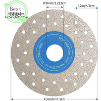 (BBQ4)1Pcs Wet And Dry Use For Ceramics And Granite Tiles 115mm Heavy-Duty Diamond Cutting Saw
