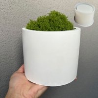 Large Concrete Flowerpot Silicone Mold 13cm Cement Mold for Plant Planting DIY Gardening Terrazzo Vase Plant Pot Casting Mould