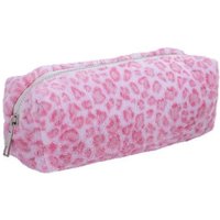 Soft Pen Bag Leopard Printted Pattern Large Capacity Stationery Storage Bag Pencil Case School Office