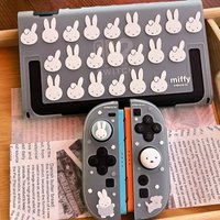 Geekshare Switch 2 Protective Case Cute Rabbit Miffy Ns2 Semi Transparent Protective Case Button Cap Anime Game Peripherals Gift