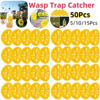 50-5Pcs Reusable Wasp Trap Insect Funnel Killer Flower Bee Hornet Catcher Plastic Bottle Wasp Traps Garden Pest Control Tool