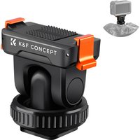K&F CONCEPT Magnetic Cold Shoe Quick Mount for DJI Osmo Action 3/4/5 Pro Cameras & DSLR with 1/4" Screw Holder Tripod Adapter