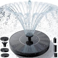 Solar Powered Water Fountain Device Suitable for Bird Bath Garden Pond Fish Tanks Backyard Patio Landscape Decorative Ornaments