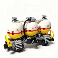 152PCS MOC City Train Shell Tanker Wagon Model Military DIY Creative Ideas Display Assembly Building Blocks Gift Birthday Custom