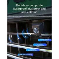 4pcs Car Camera Protective Cover Car Hooks Front Bumper Camera Anti-Scratch Shield Lens Guard PC Protective Cover Kits