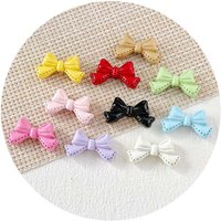 Alloy Enamel Ribbon Knot Bow Beads, Candy Color, Metal Loose Spacer Beads for Jewelry Making, DIY Crafts Accessories