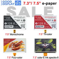 Wyświetlacz E Ink E-Paper o przekątnej 7,3/7,5 cala, pełna seria, monochromatyczny, trójkolorowy, 4-kolorowy, szybka odświeżanie, niskie zużycie energii, elektroniczny wyświetlacz papierowy.