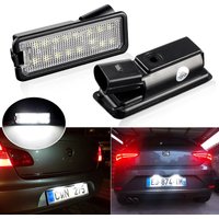 For Skoda Superb Sedan 3T4 3T5 For Seat Ibiza MK4 MK5 Leon MK2 MK3 Toleda MK4 Altea SMD White Canbus Led License Plate Lights