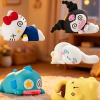 New Product In Stock Kt Cat Kuromi Character Fainting Design Blind Box Figurine Desktop Ornament As A Festival Surprise Gift