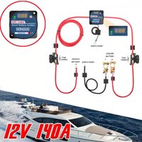 Updated 3/5/7/10 MTR Ready Made Split Charge Kit 12V 140Amp Voltage Sense Relay 110Amp Cable T4 T5 Camper Van Auto Electrical