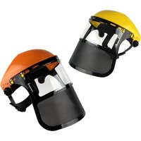 Garden Grass Trimmer Weed Safety Helmet Hat With Full Face Mesh Mask For Logging Brush Cutter Forestry Protection New