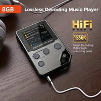 C5 Zinc Alloy HiFi Bluetooth MP3 Player 8GB Lossless FLAC APE Audio Player, 50H Playback, FM Radio Voice Recorder E-book Reader