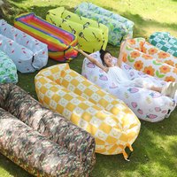 Inflatable Air Sofa Portable Outdoor Lounger Foldable Sleeping Bag Air Bed Camping Couch
